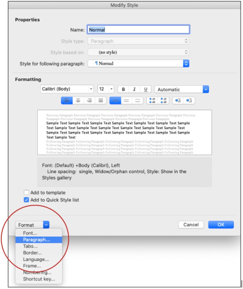 Format Academic Papers in Microsoft Word 2020